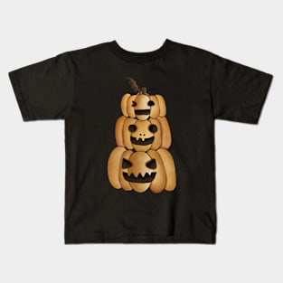 Cute Jack o lanterns Halloween Kids T-Shirt